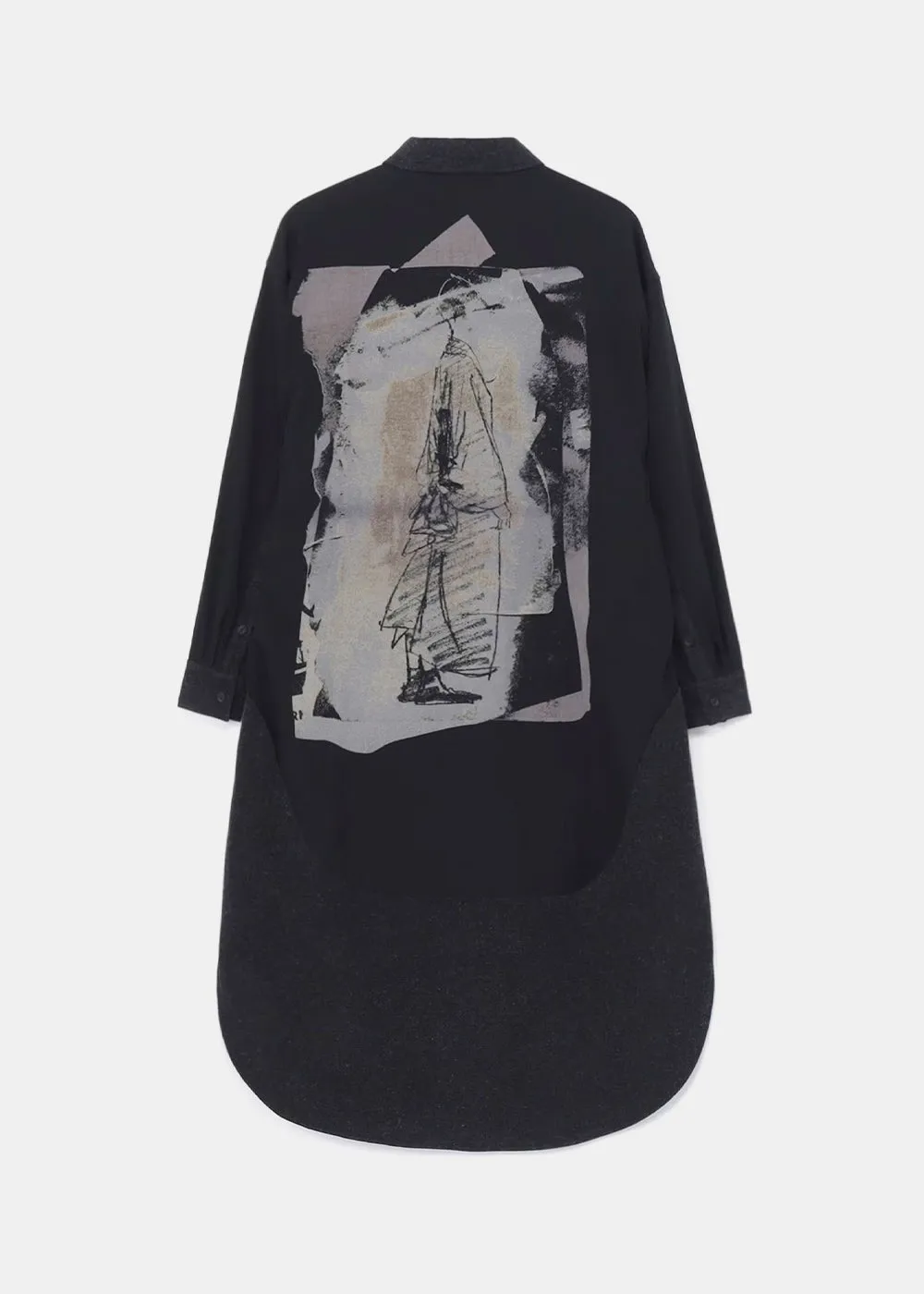 Black Embroidery Shirt Dress