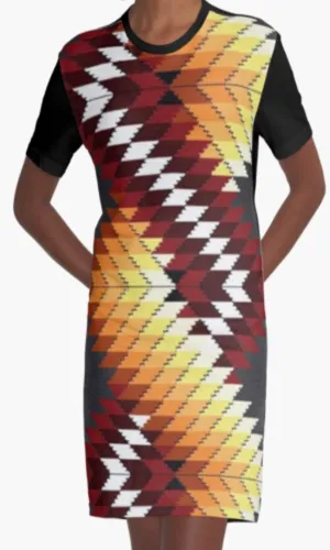 Cowgirl Kim Red Winds Graphic Tee Dress